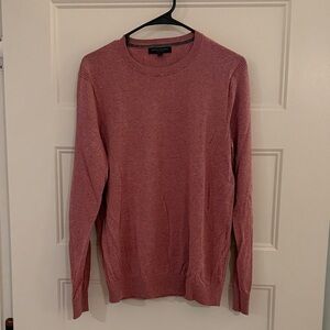 Banana Republic Men's Faded Red Crewneck Sweater